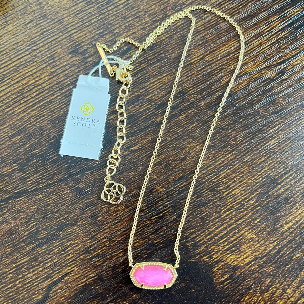 Kendra Scott Pink Elisa Necklace